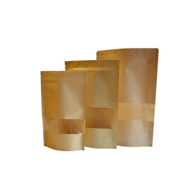 Kraft Paper Bag With Transparent Window