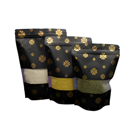 Matt Transparent Flower Stand Pouch Bag