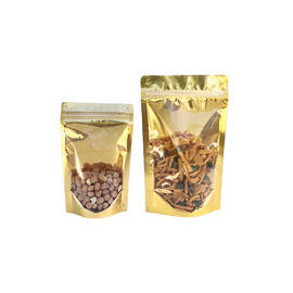 Semi-gold Metalized Stand Pouch Bag