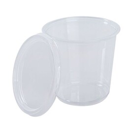 Transparent Round Plastic Container